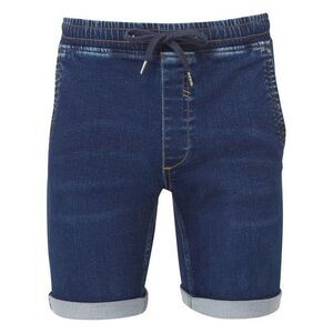 Wombat Mens Denim Drawstring Shorts / Blue